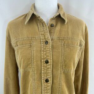 Simons Casual Corduroy Shirt Camel Country Boho - Small